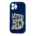 iPhone Shockproof Case "Love Yourself" - Blue