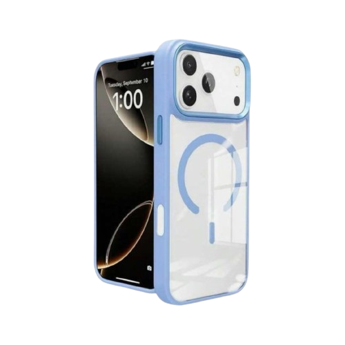 Coque IPhone "META" MagSafe - Bleu Ciel