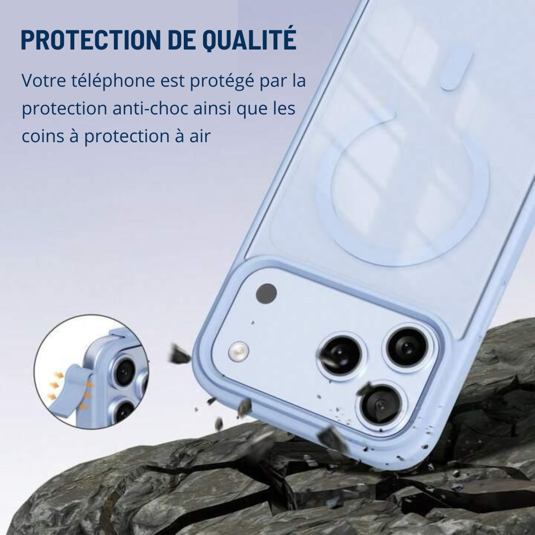 Coque IPhone "META" MagSafe - Bleu Ciel