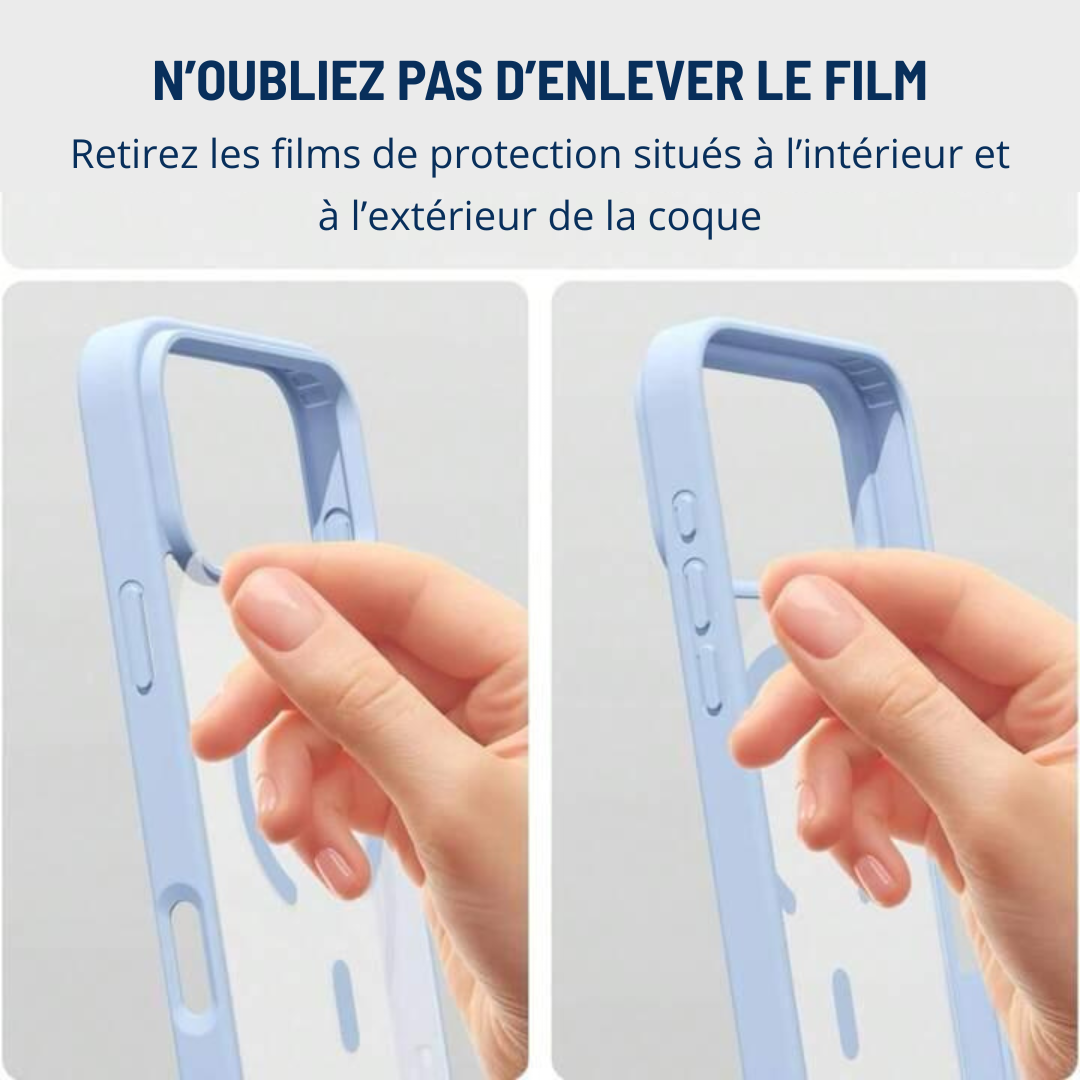 Coque IPhone "META" MagSafe - Bleu Ciel