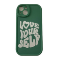 iPhone Shockproof Case "Love Yourself" - Green