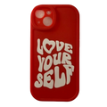 iPhone Shockproof Case "Love Yourself" - Red