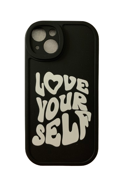Coque Iphone "Love Yourself" - Noir