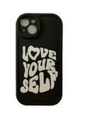 Coque Iphone "Love Yourself" - Noir