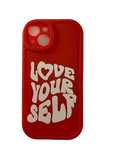 Coque Iphone "Love Yourself" - Rouge