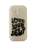 Coque Iphone "Love Yourself"- Blanc